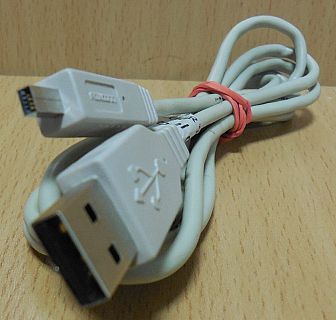 USB Kabel grau 1,5m für Fuji Kamera USB Typ A Stecker Typ Mini-B 4 pol* pz826
