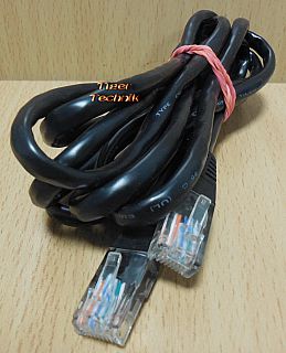 Evernew Computer CAT 5 Netzwerk LAN Kabel RJ45 RJ 45 Patchkabel 2m schwarz*pz828