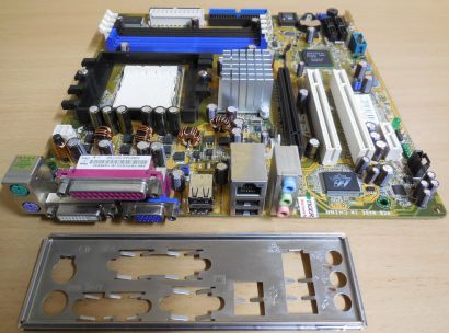 Asus A8N-VM S Rev 1.20G Mainboard +Blende AMD Sockel 939 VGA DVI SATA DDR* m987