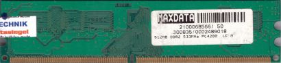 Micron MT8HTF6464AY-53EB8 PC2-4200 512MB DDR2 533MHz Arbeitsspeicher RAM* r762