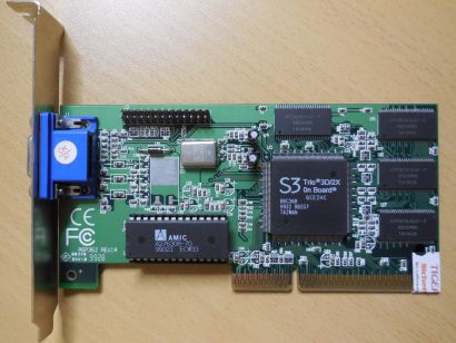 S3 Graphics Trio 3D 2X AGP362 8MB 64bit VGA AGP RETRO Grafikkarte* g50