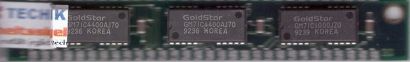 GoldStar GMM791000NS70 1MB SIMM 30 pin Parity GM71C4400AJ70 Arbeitsspeicher*r774