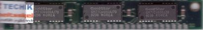 GoldStar GMM791000NS70 1MB SIMM 30 pin Parity GM71C4400AJ70 Arbeitsspeicher*r774