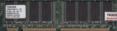 Toshiba THMY25N01A-80 PC133 256MB SD RAM 133MHz Arbeitsspeicher SDRAM* r778