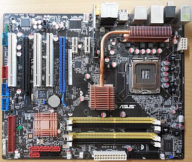 Asus P5K-E WIFI-AP Rev 1.00G Mainboard +Blende Sockel 775 Intel P35 DDR2* m997