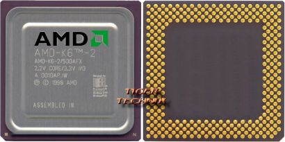 CPU Prozessor AMD K6-2 500AFX 500MHz FSB100 Sockel Super 7 AMD-K6-2/500AFX* c620