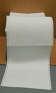 Staples Computerpapier endlos 1 fach blanko Längsperforation 2000 Blatt* dr09