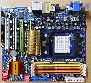 ASRock A780GMH 128M Rev1.01 Mainboard AMD 780 Sockel AM3 AM2+ VGA DVI HDMI*m1001