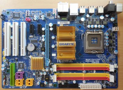 Gigabyte GA-P35-DS3 Rev2.0 Mainboard +Blende Intel P35 Sockel 775 DDR2* m1006