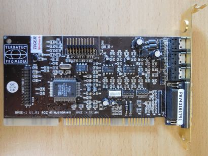 Terratec Promedia Base 1 V1.01 ISA FCC ID. NJ5TER1411 AD1816AJS Soundkarte* s67