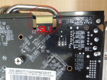 AXLE AX98GT 1GD3P6D2HT GF 9800 GT 1GB GDDR3 256Bit SLI PCIe2.0 VGA VIVO DVI*g466