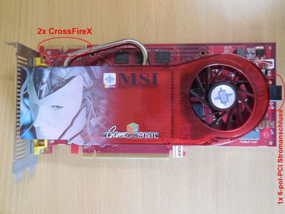 MSI RX1950Pro T2D256E MS-V076 PCIe 256MB 256Bit GDDR3 2x Dual Link DVI HDTV*g472