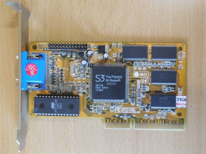 S3 Trio 3D 2X On Board QCE2HC 8MB 64bit SDRAM VGA AGP RETRO Grafikkarte*g478