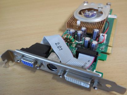 nVIDIA GeForce 7500LE 128MB 64Bit DDR2 PCI-E 802700700545 DVI-I S-Video VGA*g480