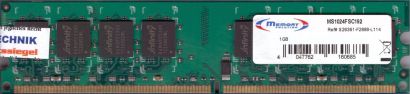 Memory Solution MS1024FSC192 PC2-4200 1GB DDR2 533MHz S26361-F2888-L114 RAM*r818