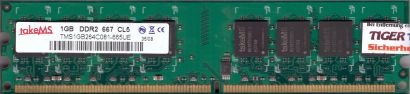 takeMS TMS1GB264C081-665UE PC2-5300 1GB DDR2 667MHz CL5 Arbeitsspeicher RAM*r822