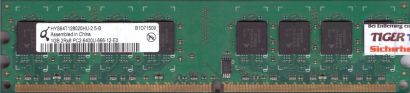 Qimonda HYS64T128020HU-2.5-B PC2-6400 1GB DDR2 800MHz Arbeitsspeicher RAM* r831