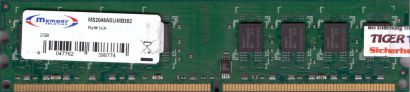 Memory Solution MS2048ASU-MB382 PC2-6400 2GB DDR2 800MHz RAM DIMM* r832