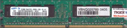 Samsung M378T6553BZ0-KCC PC2-3200 512MB DDR2 400MHz CL3 Arbeitsspeicher RAM*r840