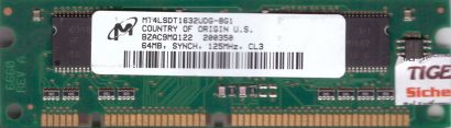 Micron MT4LSDT1632UDG-8G1 64MB SDRAM 125MHz CL3 Arbeitsspeicher SD RAM* r858