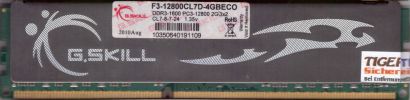 G.SKILL 4GB Kit 2x2GB F3-12800CL7D-4GBECO PC3-12800 DDR3 1600MHz CL7 RAM* r863