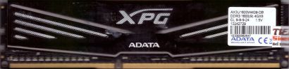 ADATA XPG 8GB Kit 2x4GB AX3U1600W4G9-DB PC3-12800 DDR3 1600MHz CL9 RAM* r876
