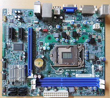Intel DH61BF Mainboard +Blende H61 Sockel 1155 DDR3 PCIe VGA DVI SATA3* m1015