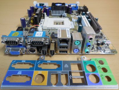 Shuttle XPC SK43G FX43 V1.3 Mainboard +Blende Sockel A 462 DDR VGA LAN Aud*m1017