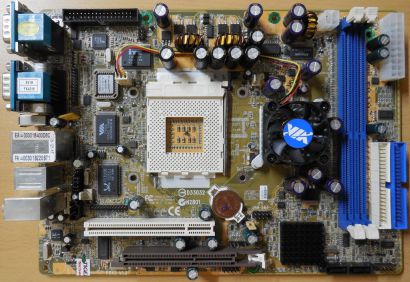 Shuttle XPC SK43G FX43 V1.3 Mainboard +Blende Sockel A 462 DDR VGA LAN Aud*m1017
