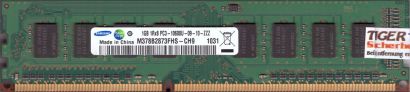 Samsung M378B2873FHS-CH9 PC3-10600 1GB DDR3 1333MHz Arbeitsspeicher RAM* r913