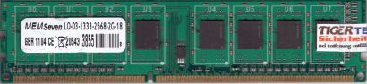 MEMSeven L0-D3-1333-2568-2G-18 PC3-10600 2GB DDR3 1333MHz Memory DIMM RAM* r930