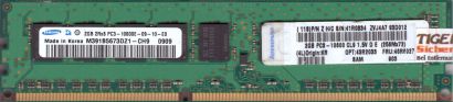 Samsung M391B5673DZ1-CH9 PC3-10600E 2GB DDR3 1333MHz FRU 46R6027 ECC RAM* r932