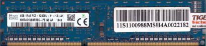 Hynix HMT451U6BFR8C-PB N0 AA PC3-12800 4GB DDR3 1600MHz Arbeitsspeicher RAM*r958