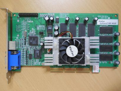 Leadtek WinFast GeForce2 MX MAX LRI 2850 MX400 64MB VGA TV RETRO AGP Grafik*g519