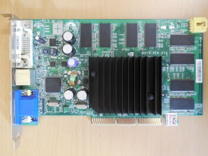 MEDION MS-8919 GeForce FX5200 128MB VGA DVI RETRO AGP Grafikkarte 20019263* g533