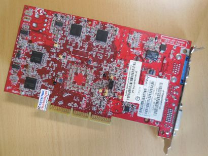 ATI Radeon 9800 Pro 128MB 256Bit DDR DVI VGA TVOut AGP 8X RETRO Grafikkarte*g534