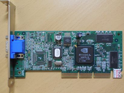 IBM 25P4058 nVidia Riva TNT2 M64 VANTA-16 16MB VGA Retro AGP 4X Grafikkarte*g546