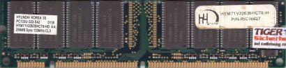 Hyundai HYM71V32635HCT8-HD AA PC133 256MB SDRAM 133MHz Arbeitsspeicher RAM* r970