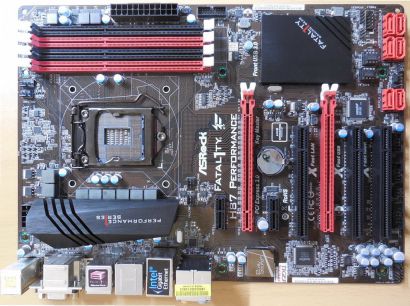 ASRock Fatal1ty H87 Performance Mainboard + Blende Intel H87 Sockel 1150* m1031