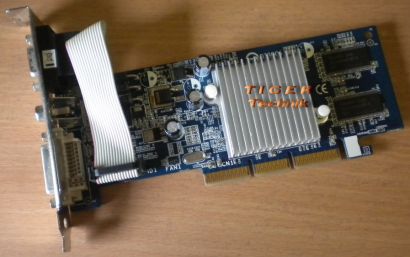 Gigabyte GV-N52128DS-RH GeForce FX5200 Grafikkarte AGP8x 128MB g77