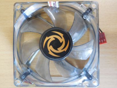 Revoltec LED FAN Gehäuse Lüfter 80mm LED blau 12V 0.16A 3-pin* GL139