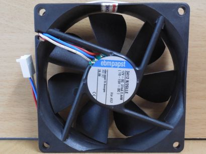 ebmpapst 3412 N/2GLLE Gehäuse Lüfter schwarz 92mm 12V DC FAN 3-pin* GL141