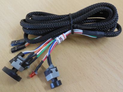 Cooler Master Power + Reset Schalter Power + HDD LEDs für Gehäuse ca.80cm* pz660