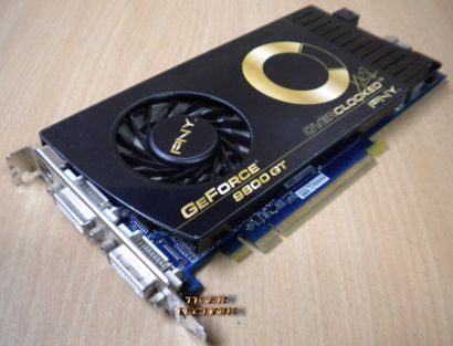 PNY GeForce 9800GT PCI-E 16x 512MB DDR3 OverLocked Grafikkarte* g09