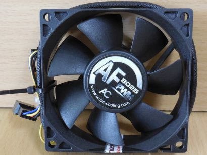 Arctic Cooling AF 8025 PWM Gehäuse Lüfter schwarz 80mm 12V FAN 3-pin 4-pin*GL153