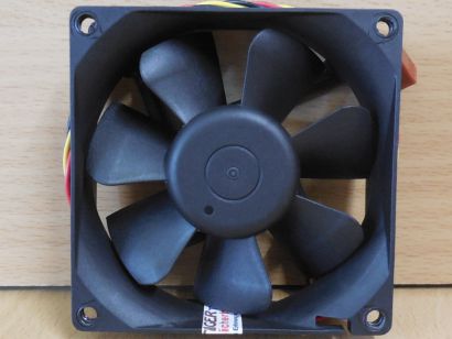Bi-Sonic SP802512H-03 Gehäuse Lüfter schwarz 80mm 12V FAN 3-pin Cooler* GL155