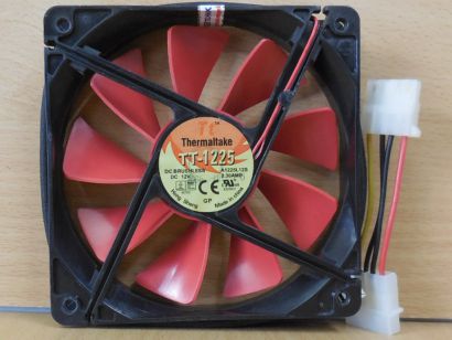 Thermaltake TT-1225 A1225L12S Gehäuse Lüfter 120mm 12V DC FAN 4-pin Molex* GL162