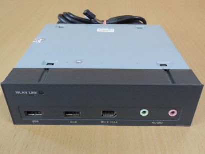 FSC Fujitsu Siemens GS109-5.25-1 USB IEEE1394 FireWire Audio Mic Panel* pz669