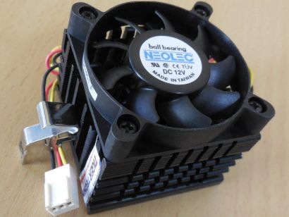 Neolec Retro Sockel Intel 370 AMD A 462 50mm 3-pol CPU Kühler FAN Cooler* ck386